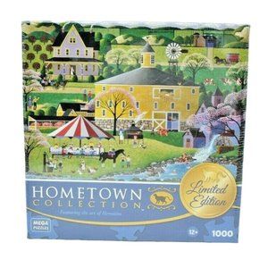 MEGA Hometown Collection Barbeque at Round Barn 1000 Piece Jigsaw Puzzle New